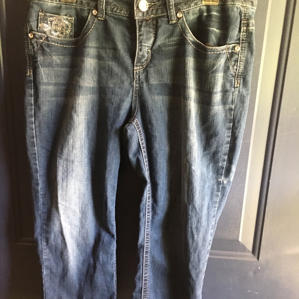 Blue Denim Capris by Hannah Size 10